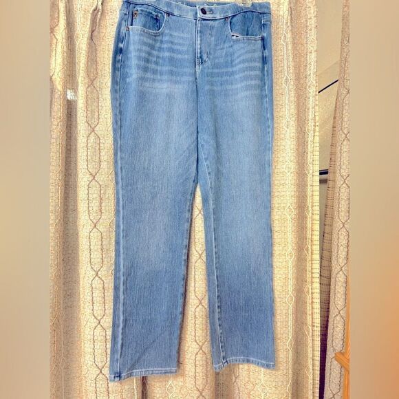 Belle ladies 12 light blue denim jeans - Picture 1 of 8